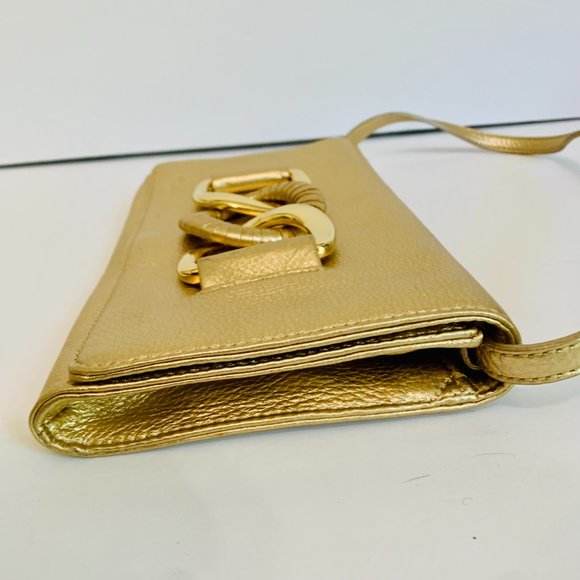MICHAEL KORS GOLD CLUTCH BAG - Picture 10 of 14